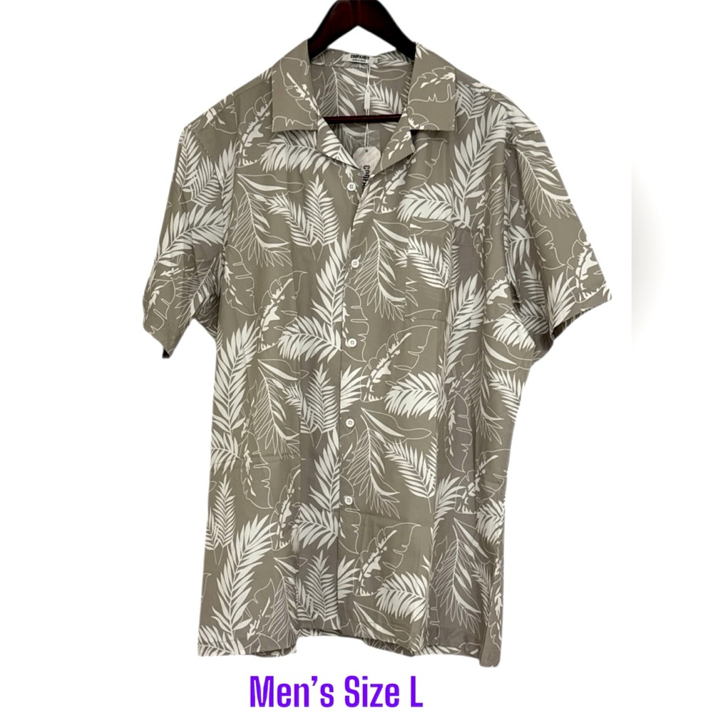 Men’s short sleeve summer shirts size L